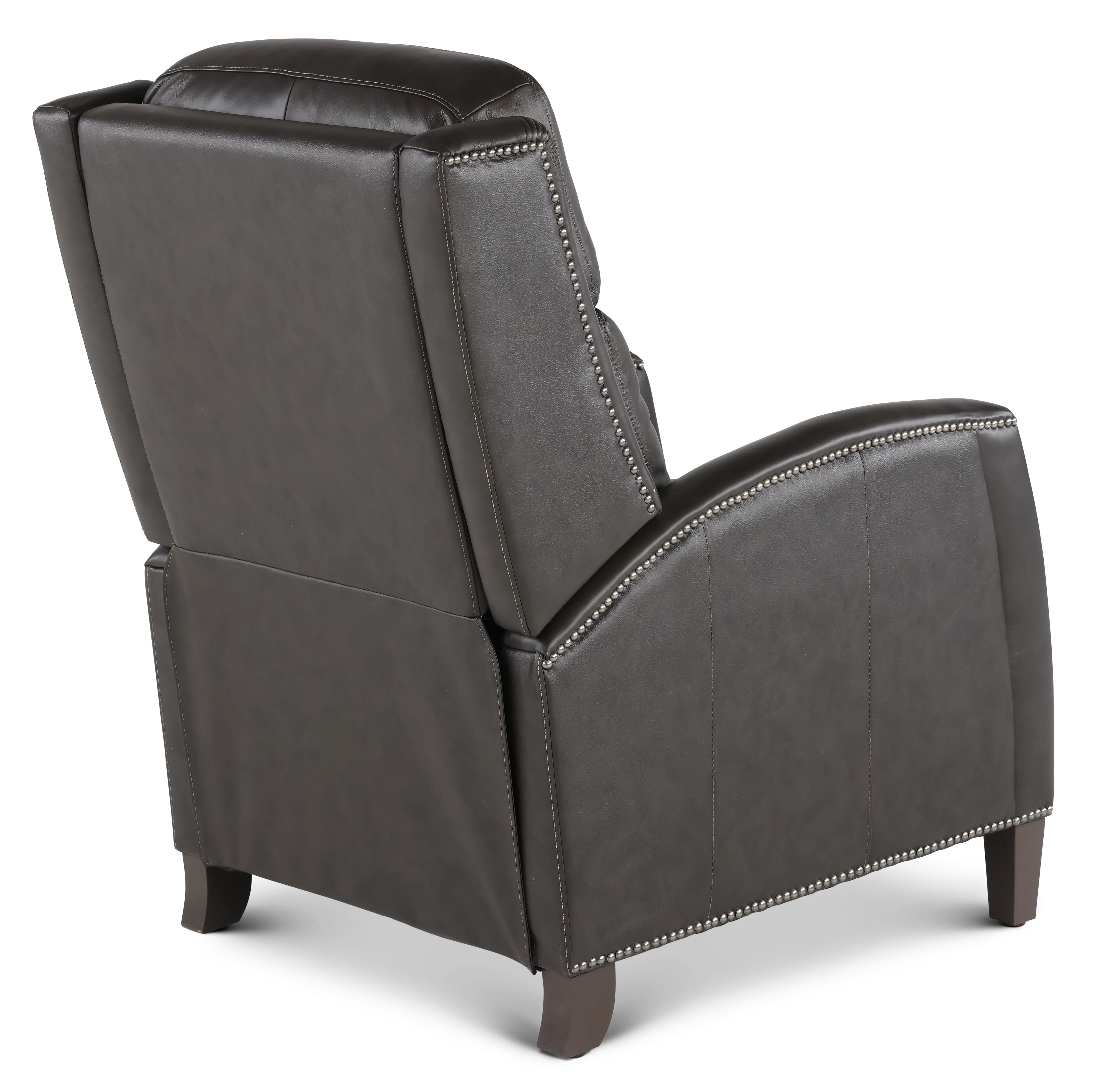Vermont Slate Noire Pushback High-Leg Recliner-7