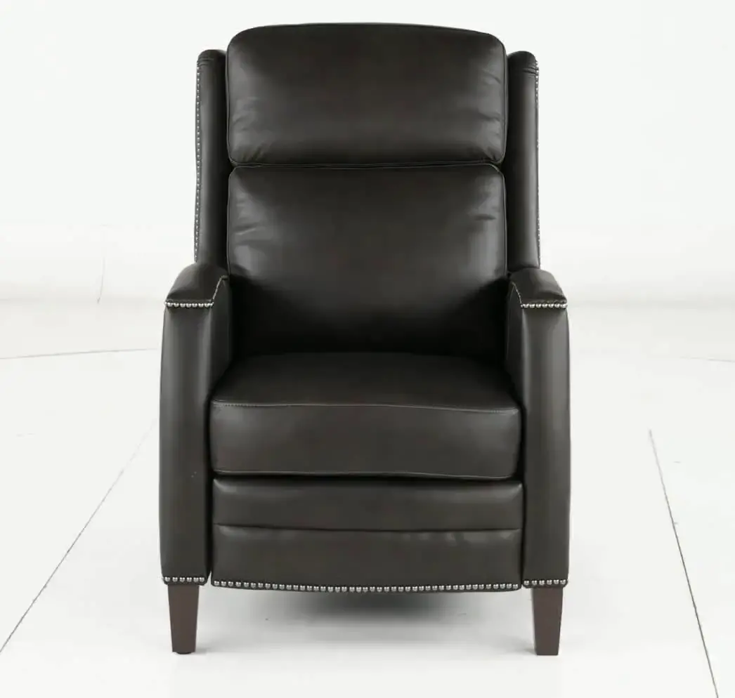 Vermont Slate Noire Pushback High-Leg Recliner-9