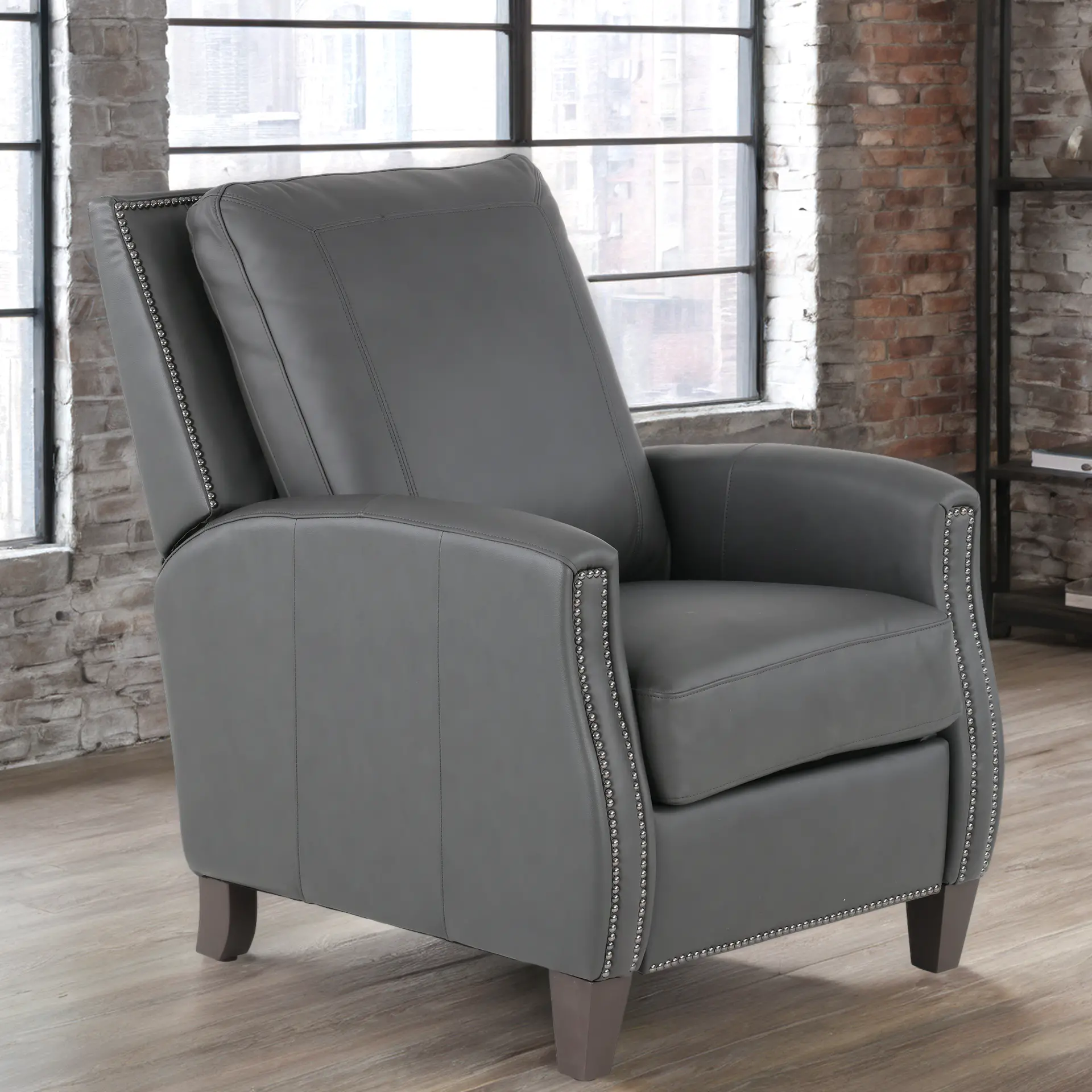 Hunter Gray High-Leg Power Recliner-12