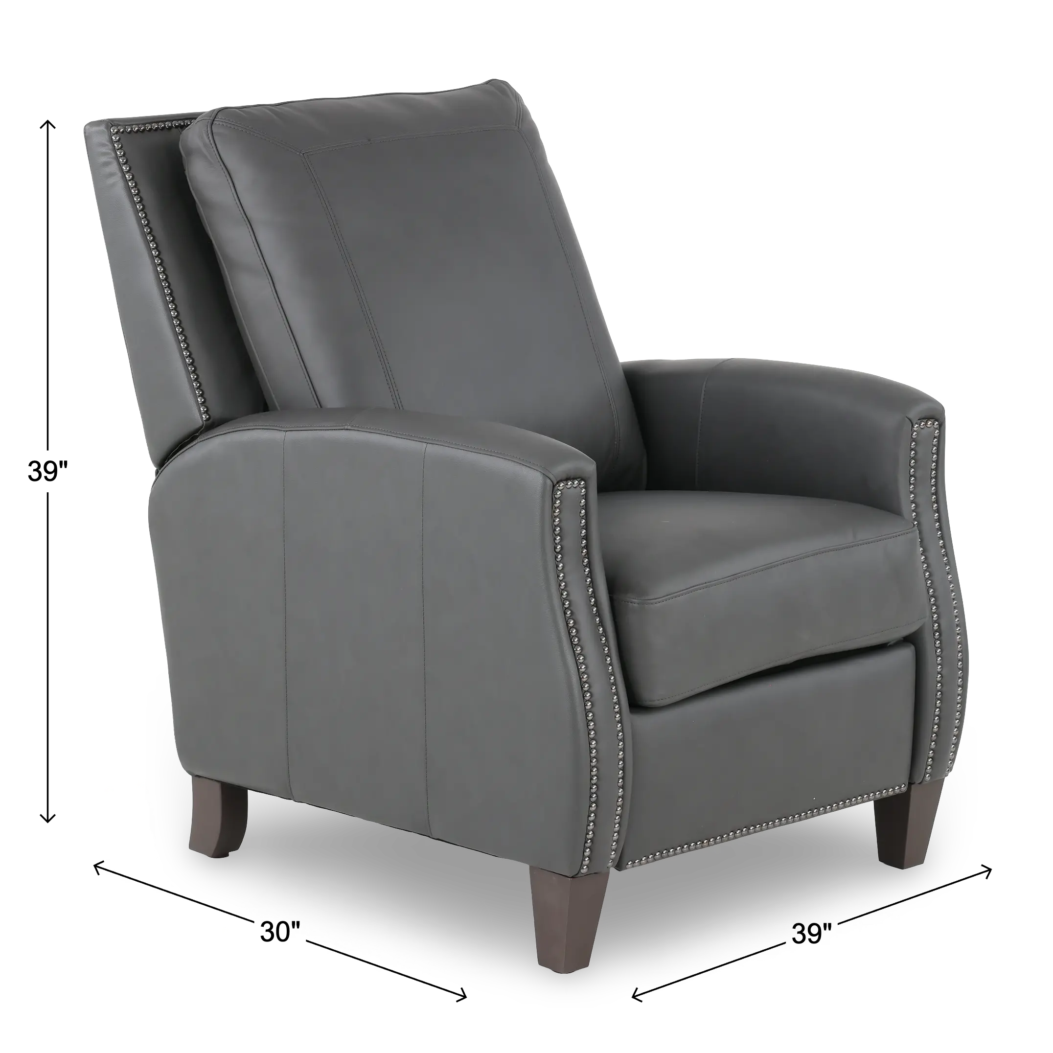 Hunter Gray High-Leg Power Recliner-3