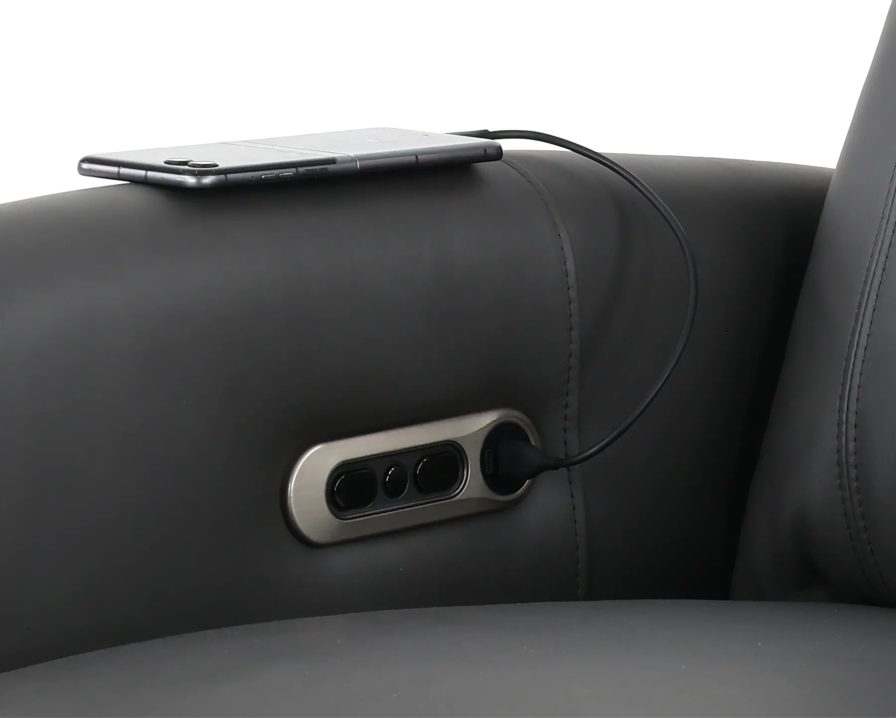 Hunter Gray High-Leg Power Recliner-8