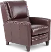 Connor Espresso Dark Brown High-Leg Power Recliner