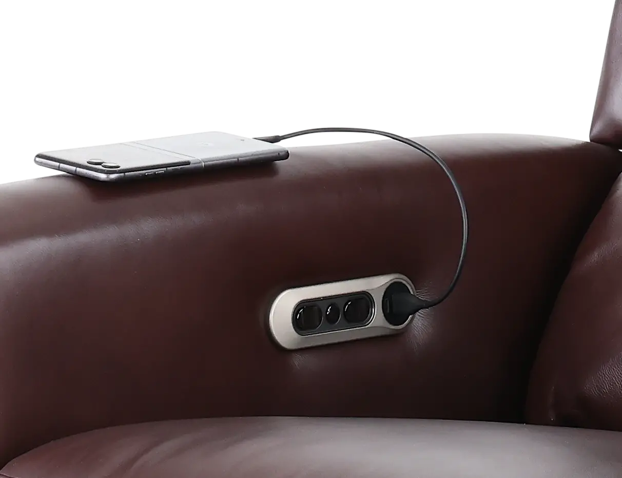 Connor Espresso Dark Brown High-Leg Power Recliner-8