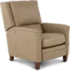 Connor Latte Light Brown High-Leg Power Recliner