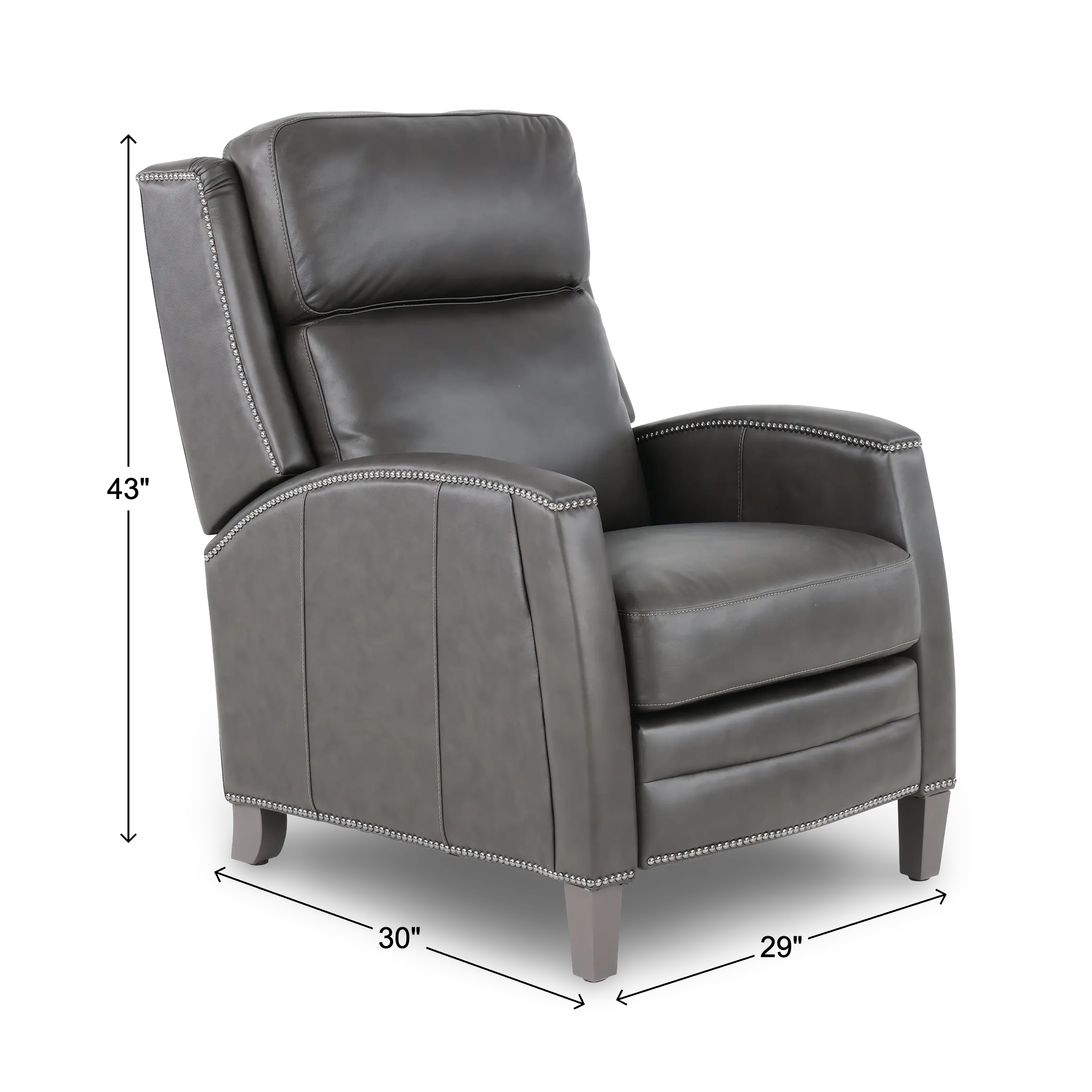 Vermont Slate Noire High-Leg Power Recliner-3