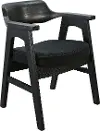 Eclipse Umbra Black Dining Arm Chair