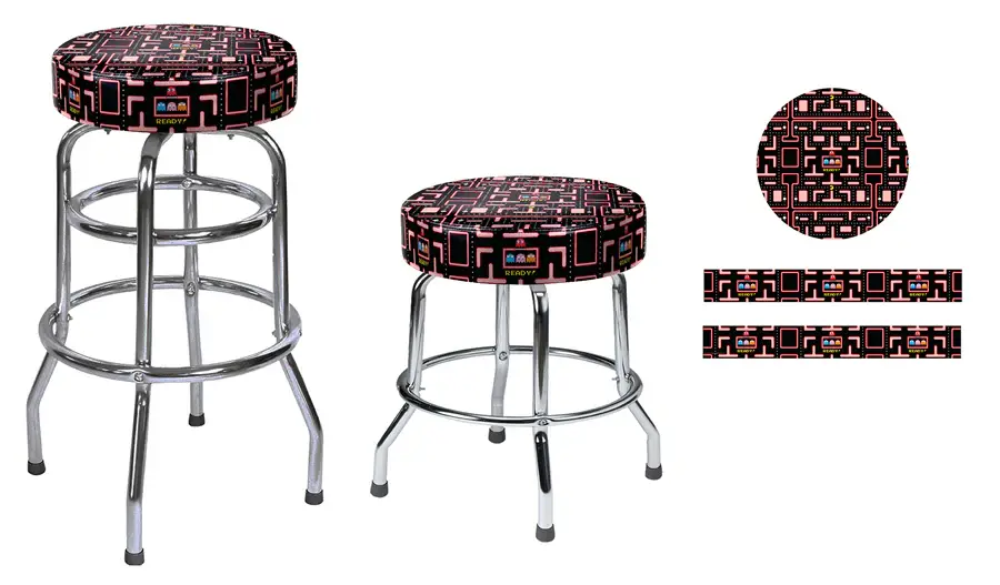 Namco Ms. PacMan 30 Maze Bar Stool-1