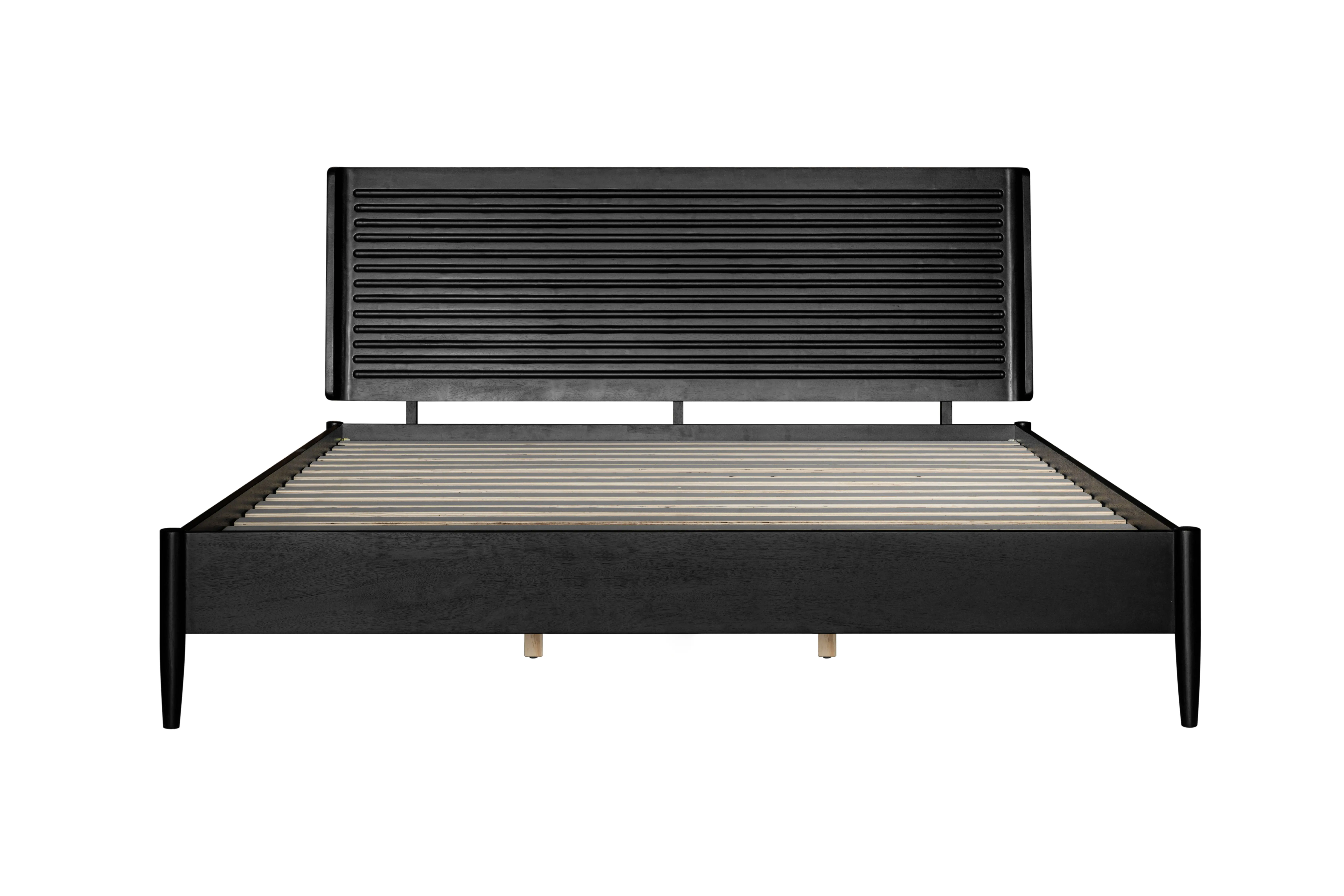 Casal Black King Platform Bed-3