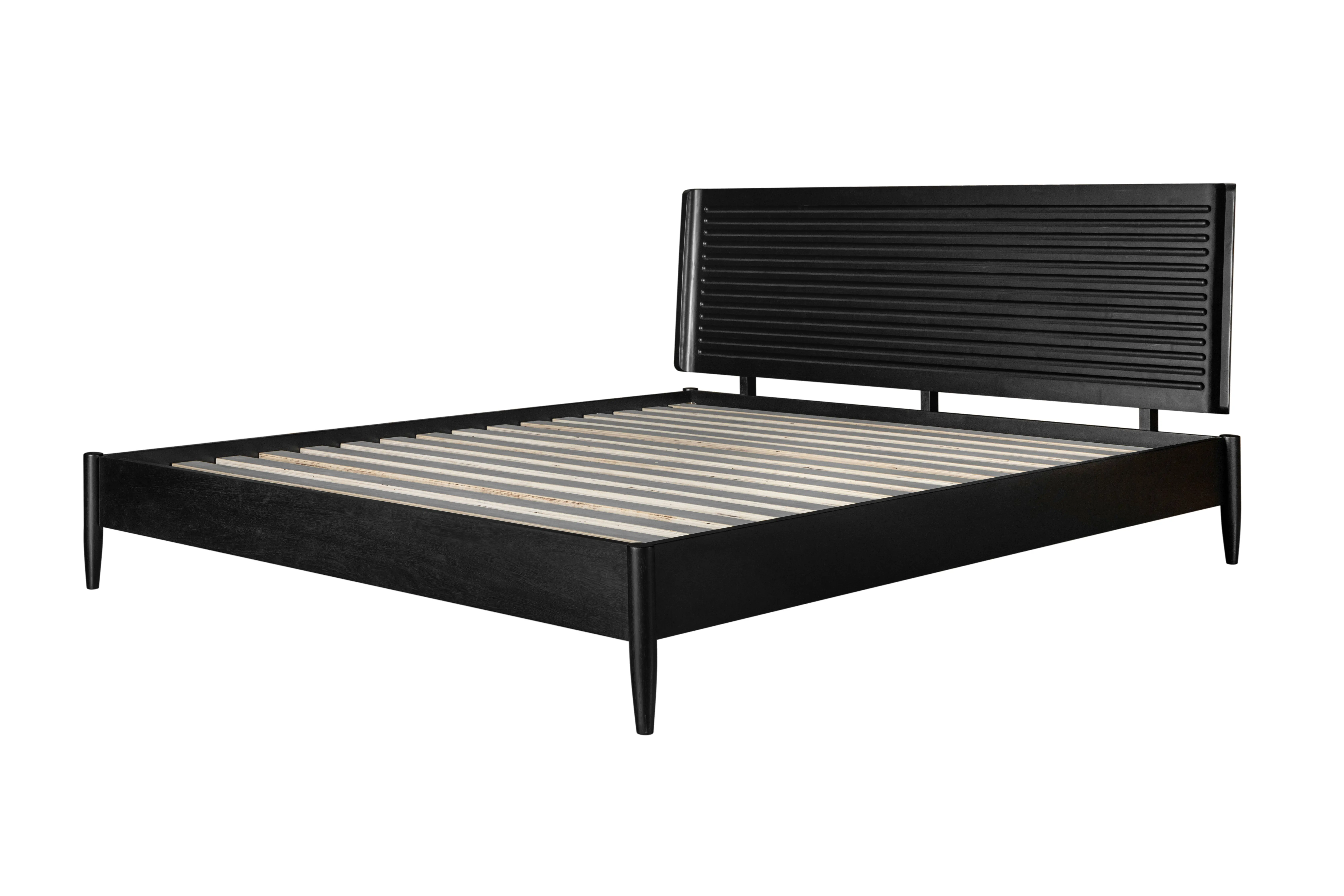Casal Black King Platform Bed-4
