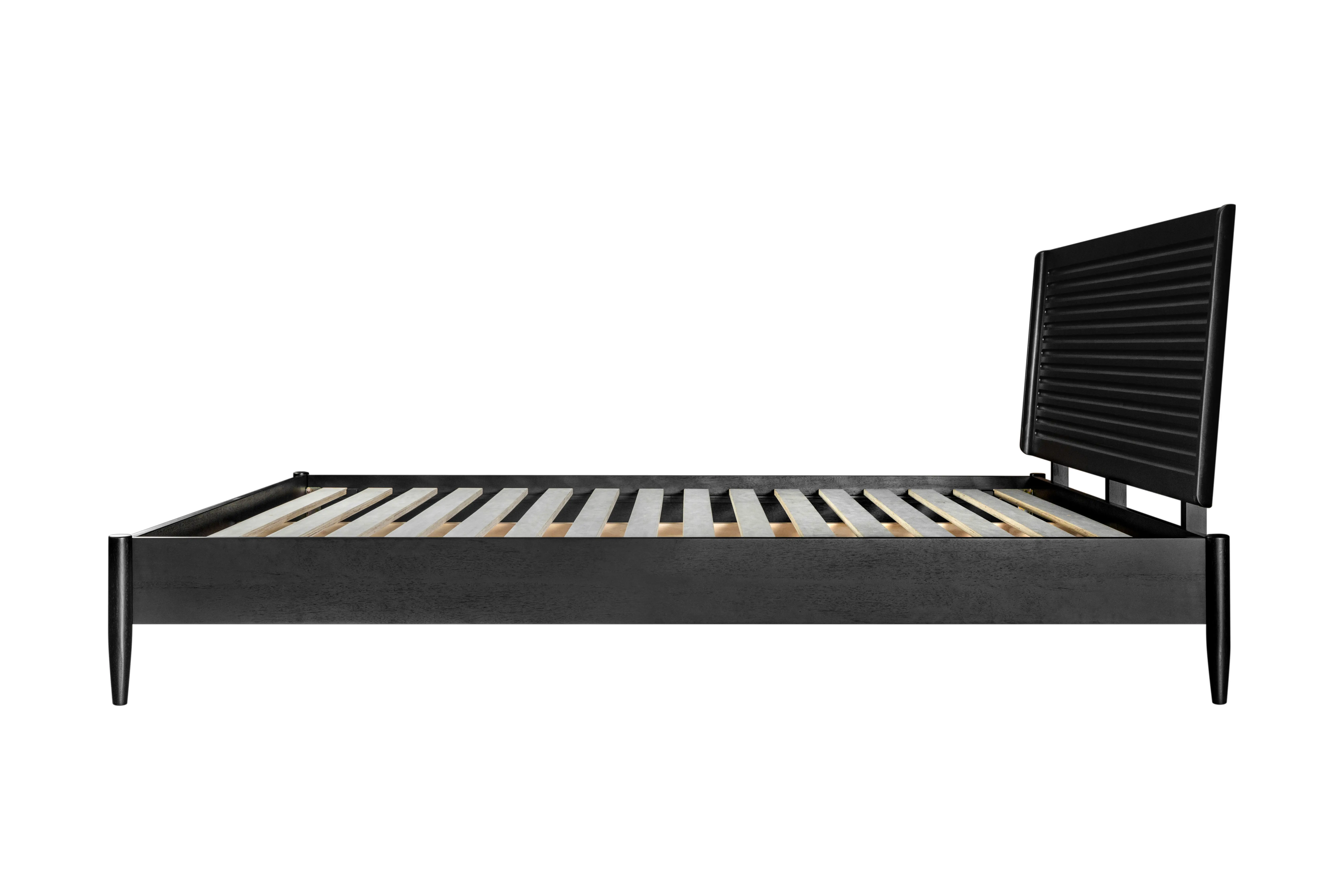 Casal Black King Platform Bed-5
