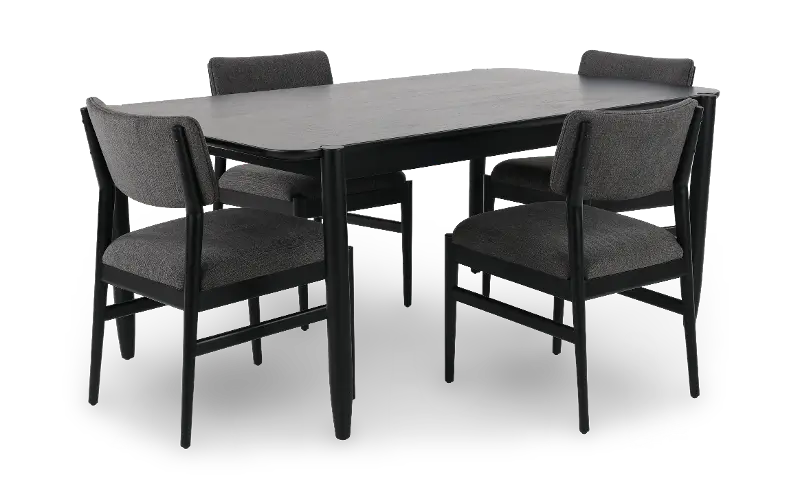 Casal Black 5 Piece Dining Set