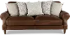 Rigby Brown Leather Loveseat