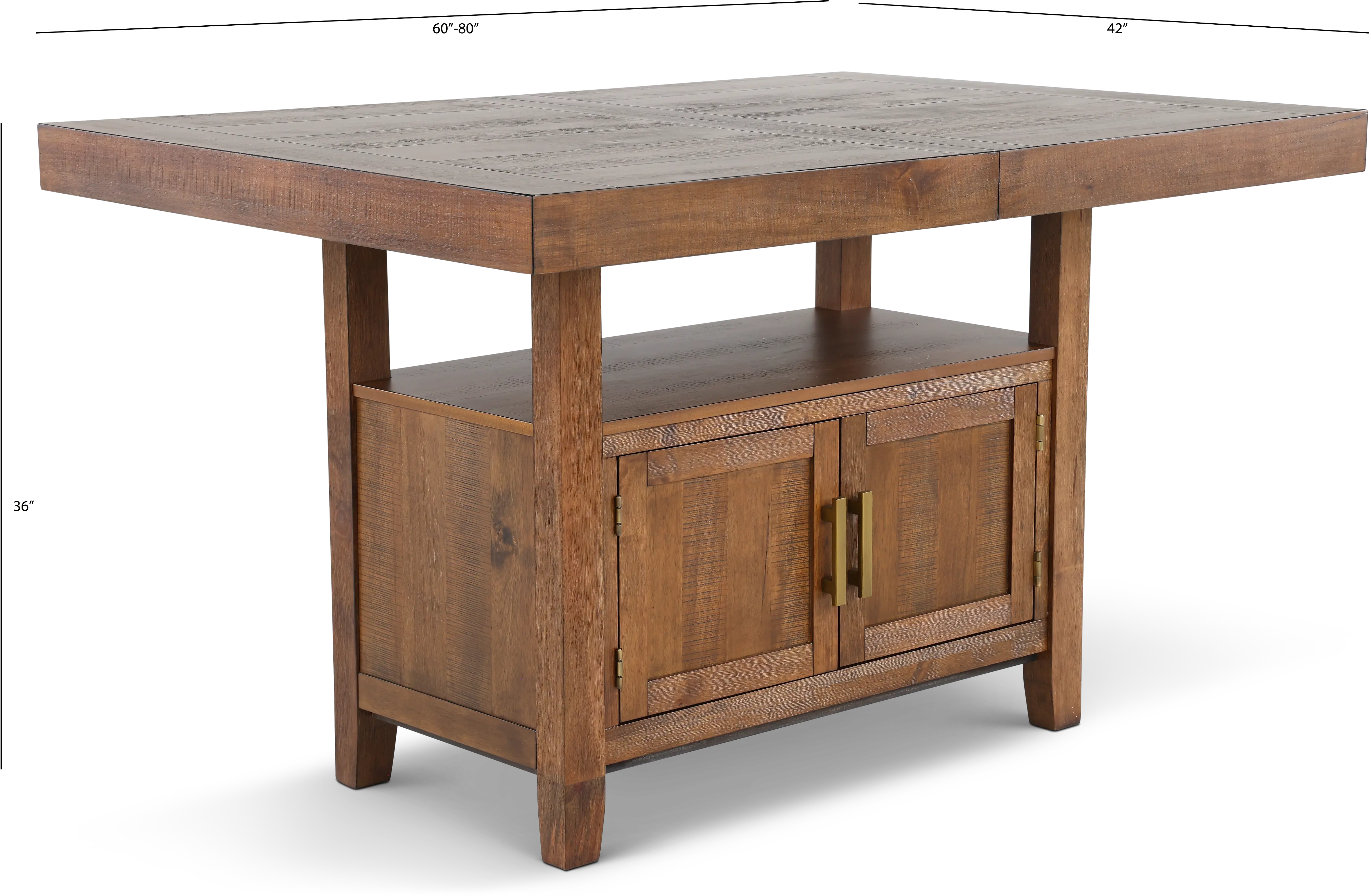 Garland Toffee Brown Counter Height Dining Table-3