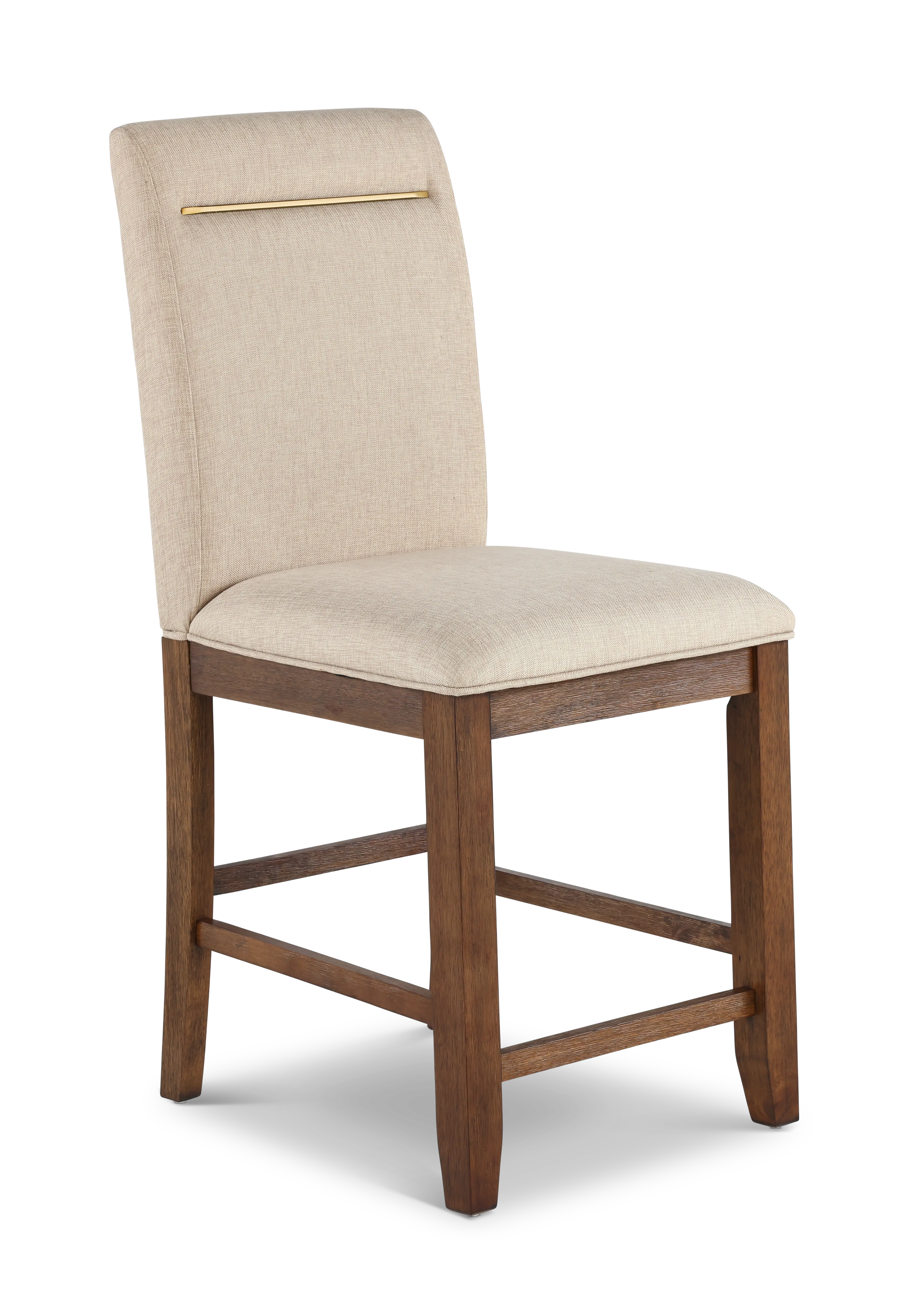 Garland Brown and Cream Upholstered Counter-Height Stool-1