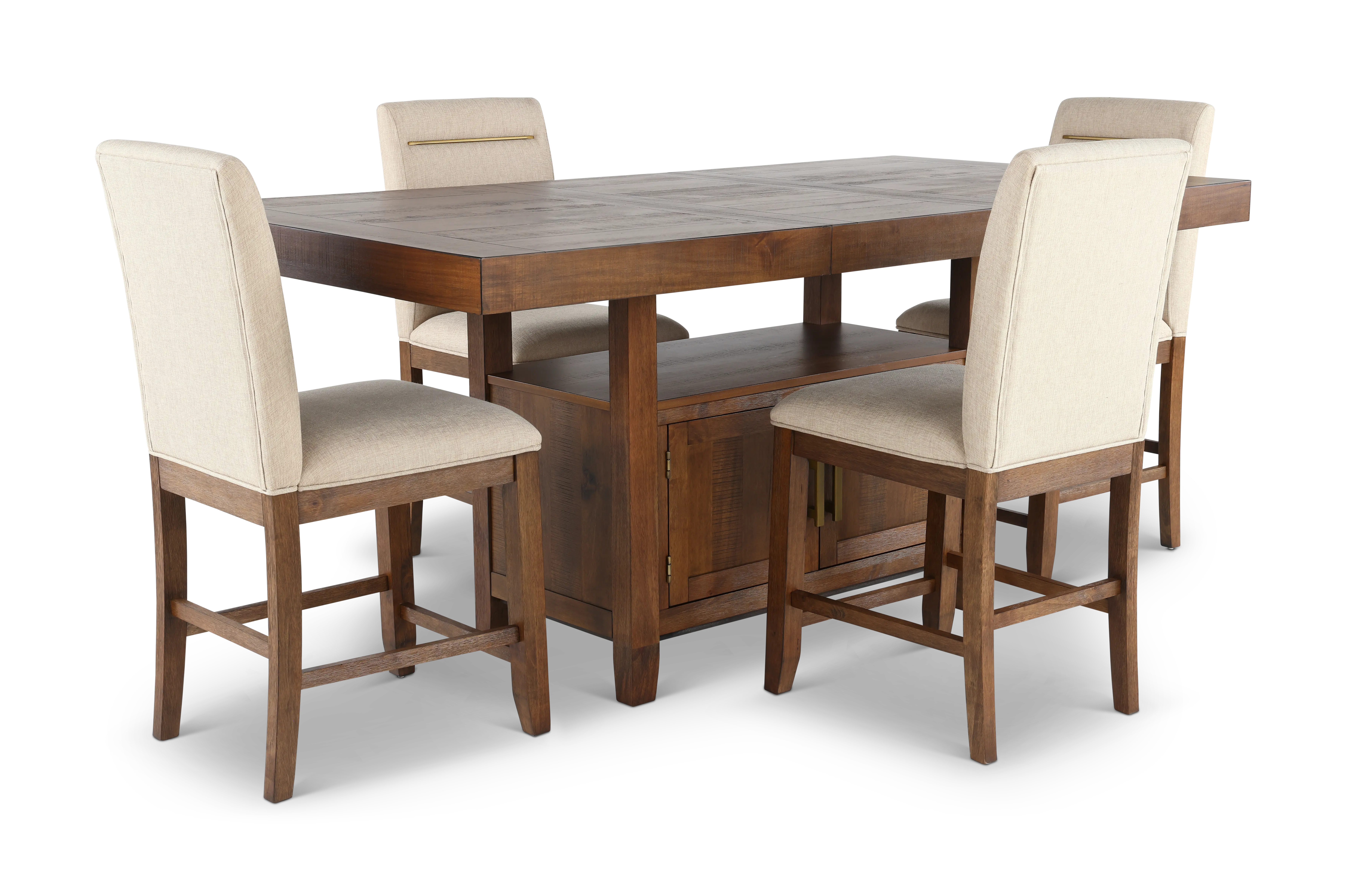Garland Toffee Brown 5-Piece Counter-Height Dining Set-1
