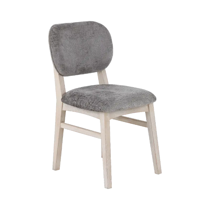 Leah Natural Washed and Gray Dining Chair