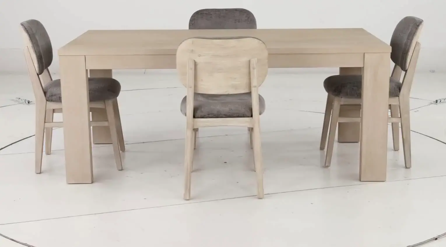 Leah Natural Washed 5 Piece Dining Set-7