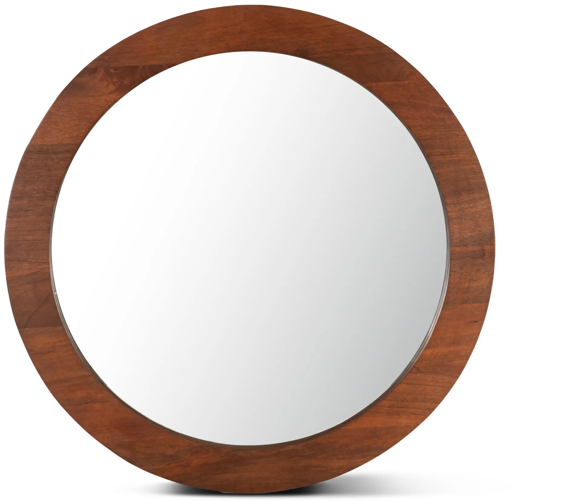 Cosmopolitan Honey Brown Round Mirror-1