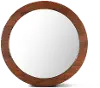 Cosmopolitan Honey Brown Round Mirror