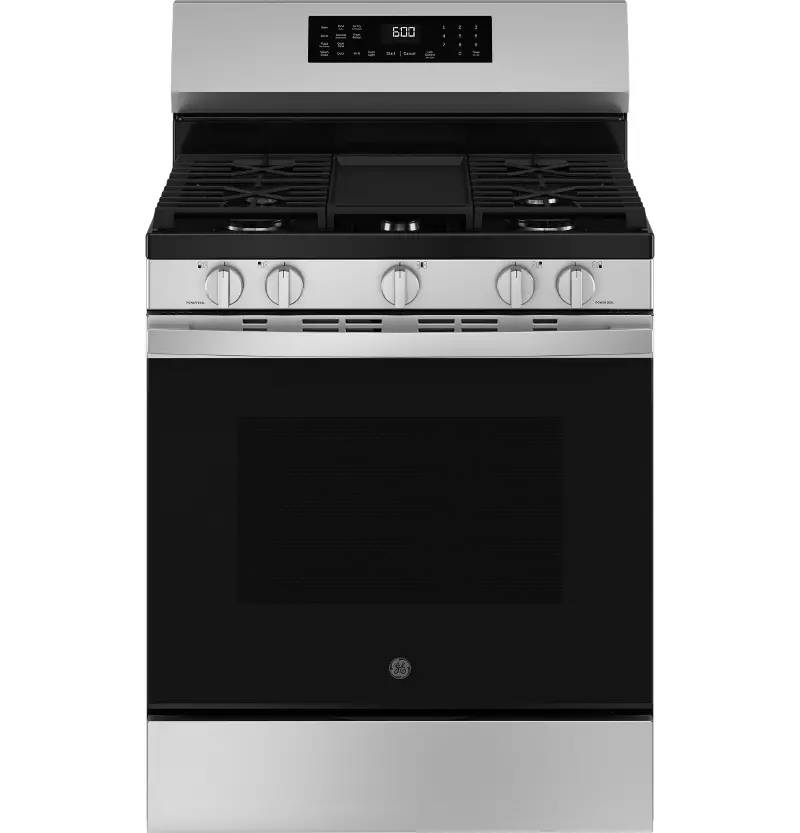 GE 5.3 Cu Ft Single Oven Convection Gas Range - Stainless Steel