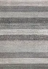 Mae 5 x 8 Gray and White Band Area Rug