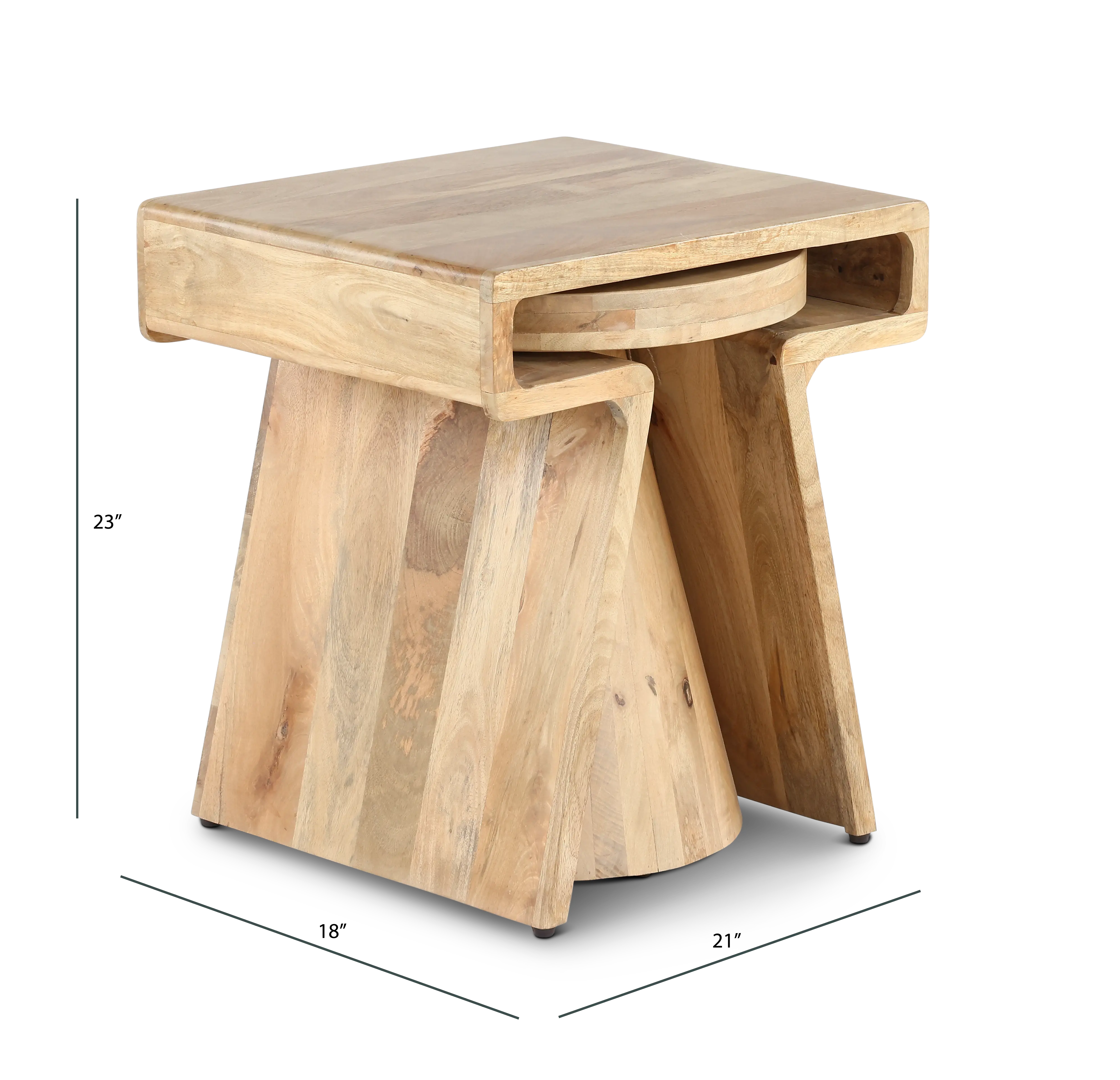 Keppler Brown Nesting Tables, Set of 2-5