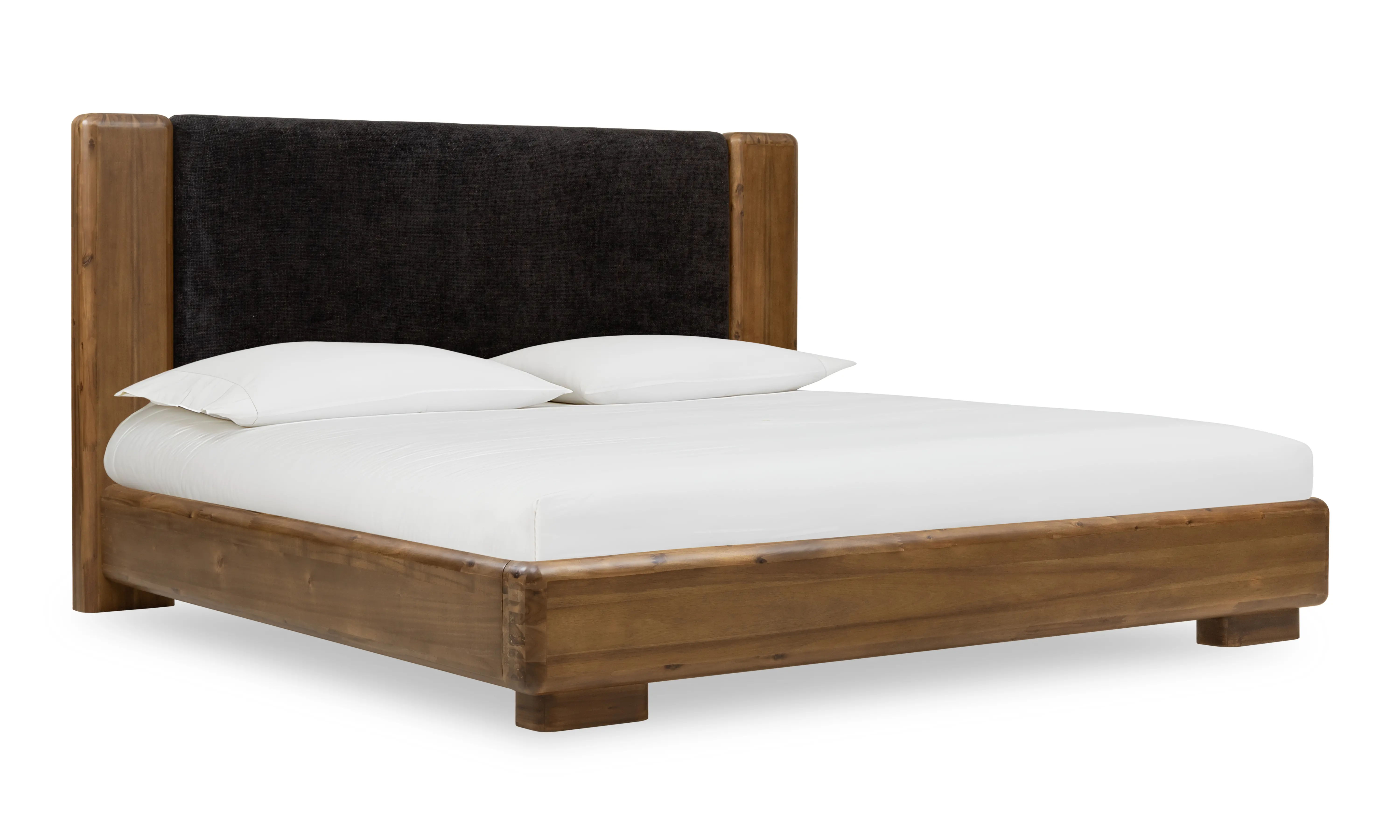 Boka Brown and Black King Platform Bed-1