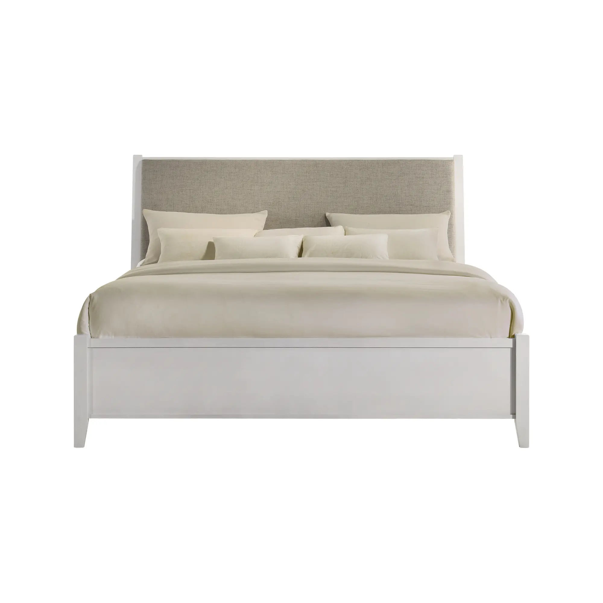Andover White Upholstered King Bed-3