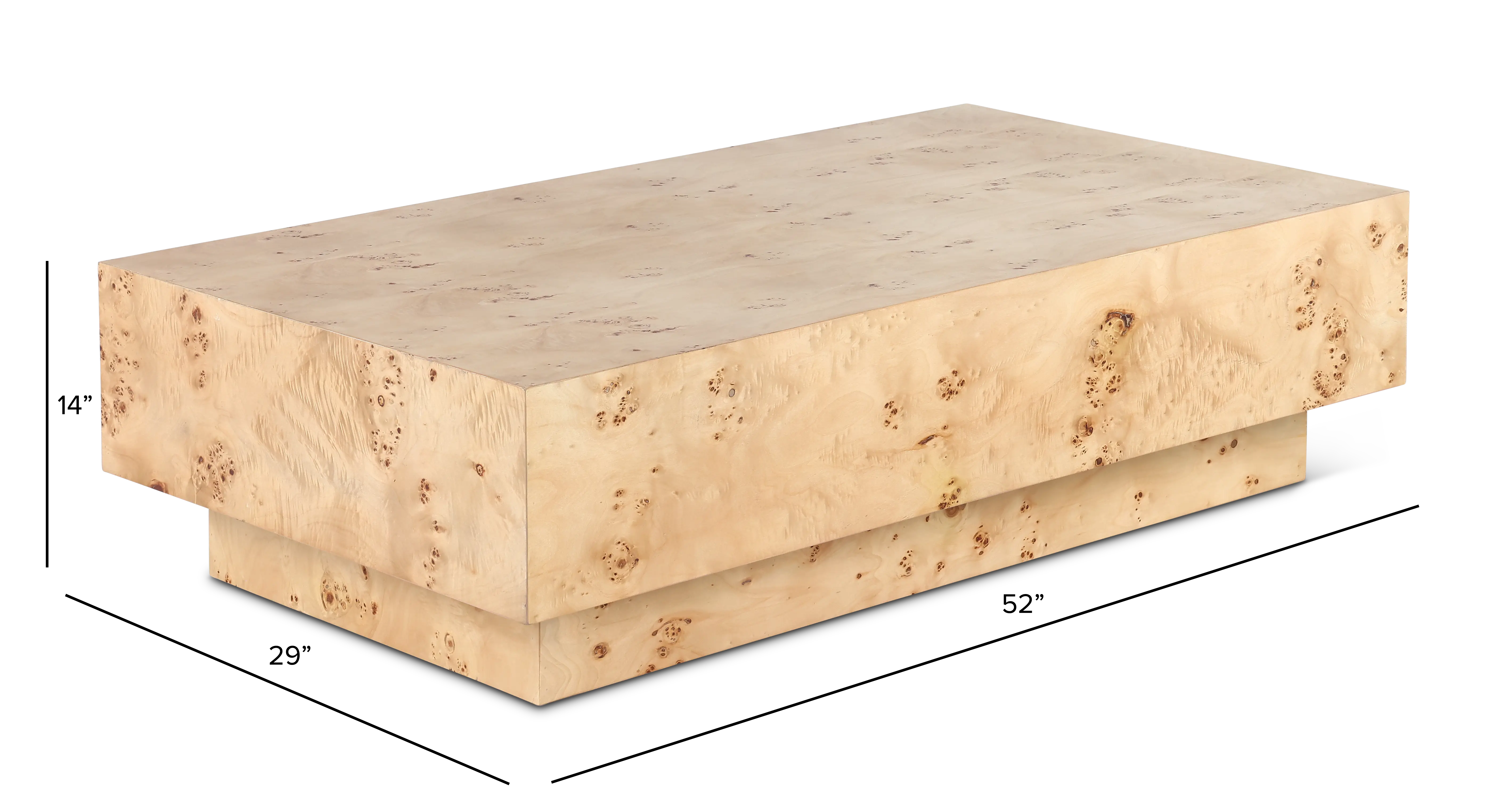 Otto Brown Rectangular Coffee Table-3