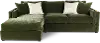 Moss Green 2-Piece Left-Facing Chaise Sectional