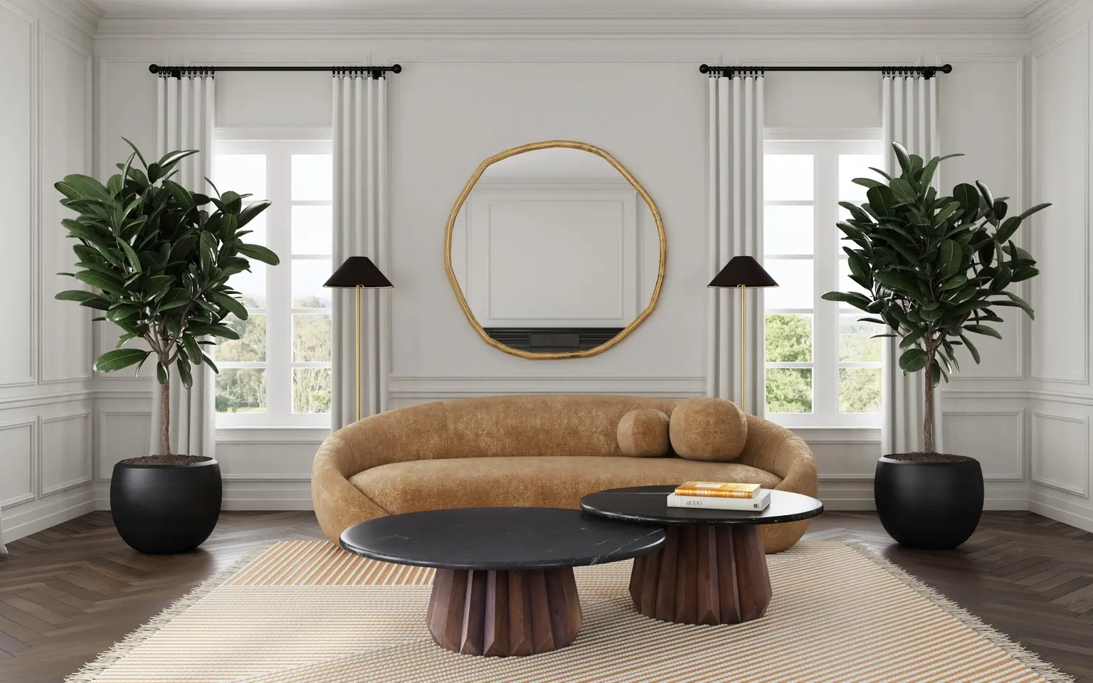 Jennings Black and Brown End Table-2