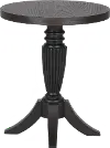 Country Living Black Vintage Market Round End Table