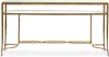 Lorena Brass and Glass Sofa Table