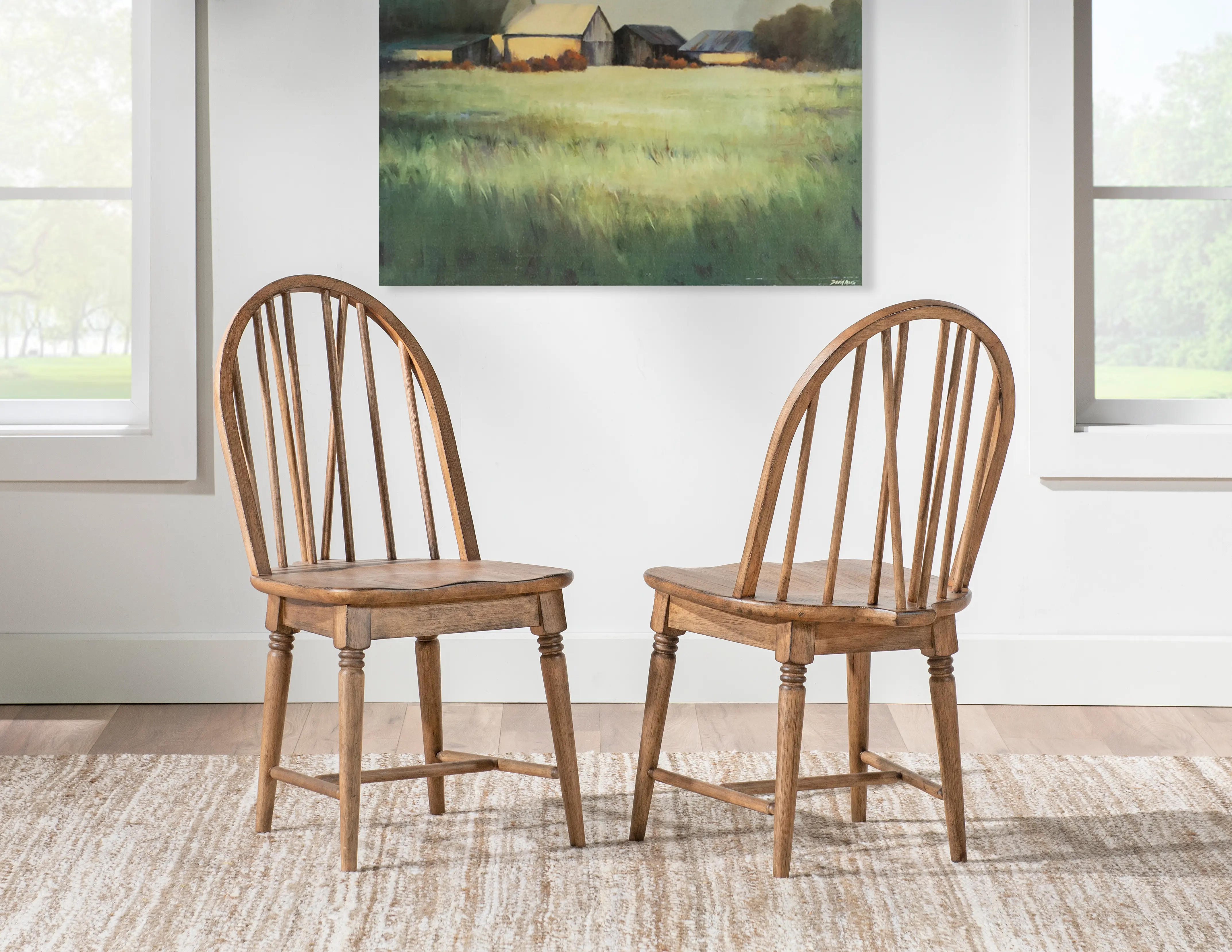 Country Living Oak Windsor Dining Chair-2