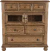 Country Oak Door and Drawer Chest