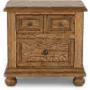 Country Living Oak 2-Drawer Nightstand