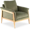 Vesper Green Velvet Accent Chair