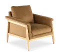 Vesper Tobacco Brown Velvet Accent Chair