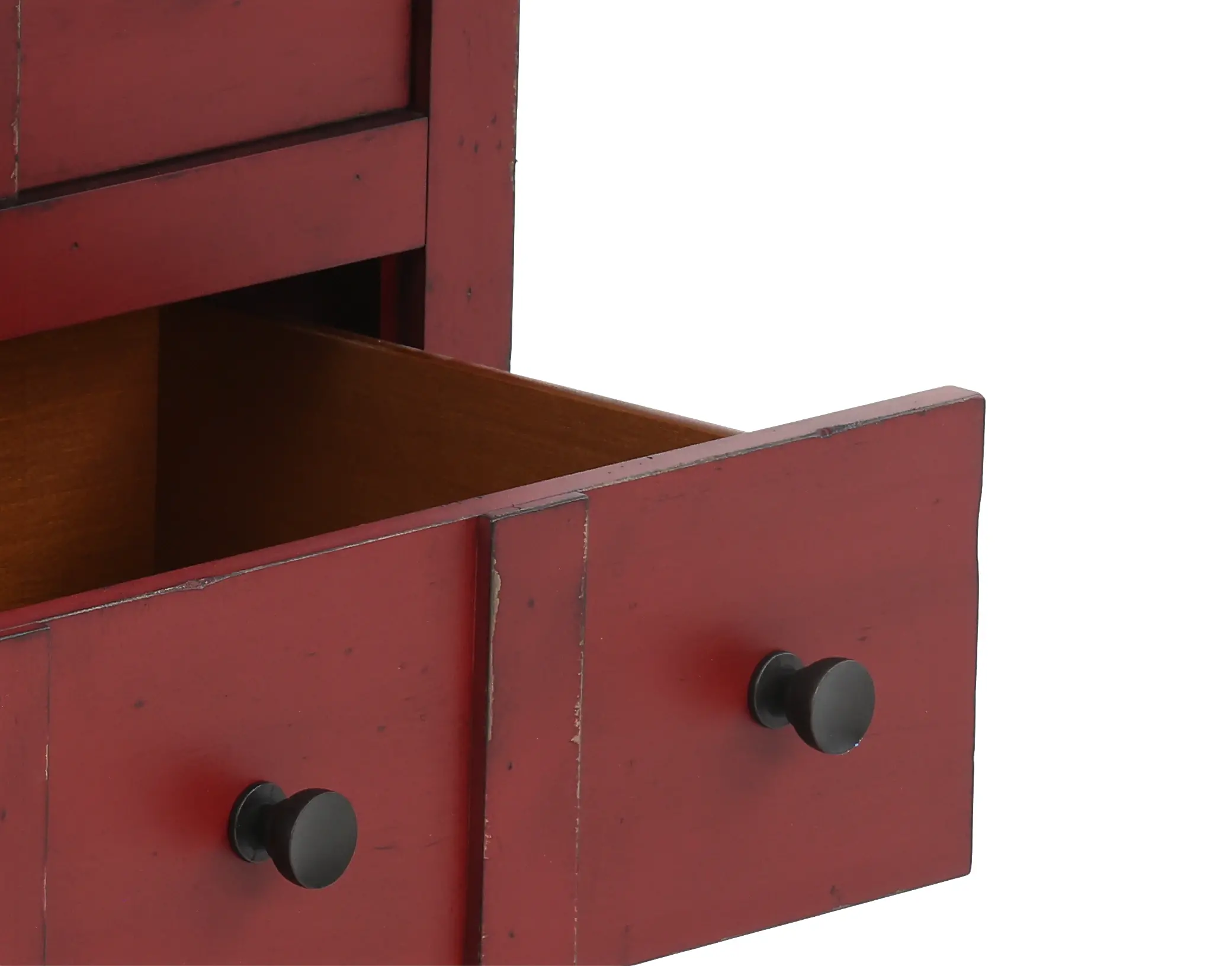 Country Living Red Apothecary Nightstand-8