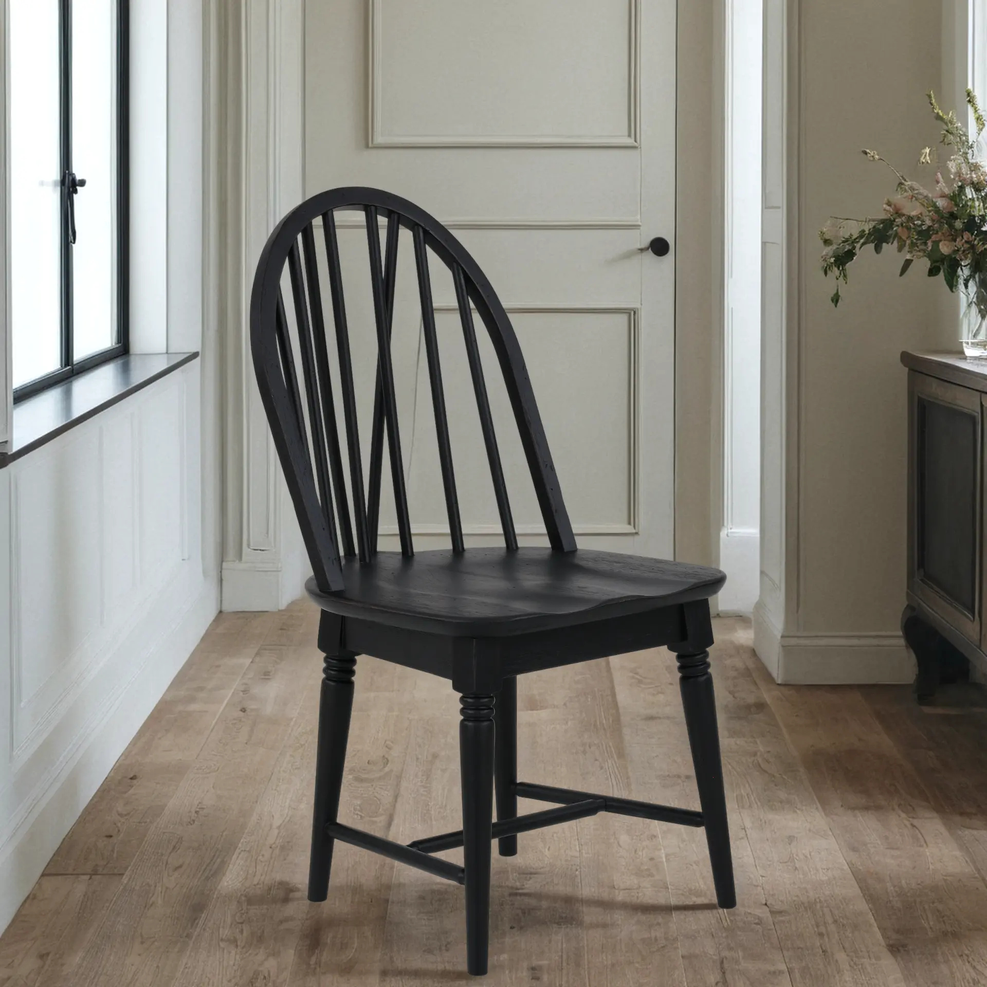 Country Living Black Windsor Dining Chair-2