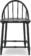 Country Living Black Windsor Counter Height Stool