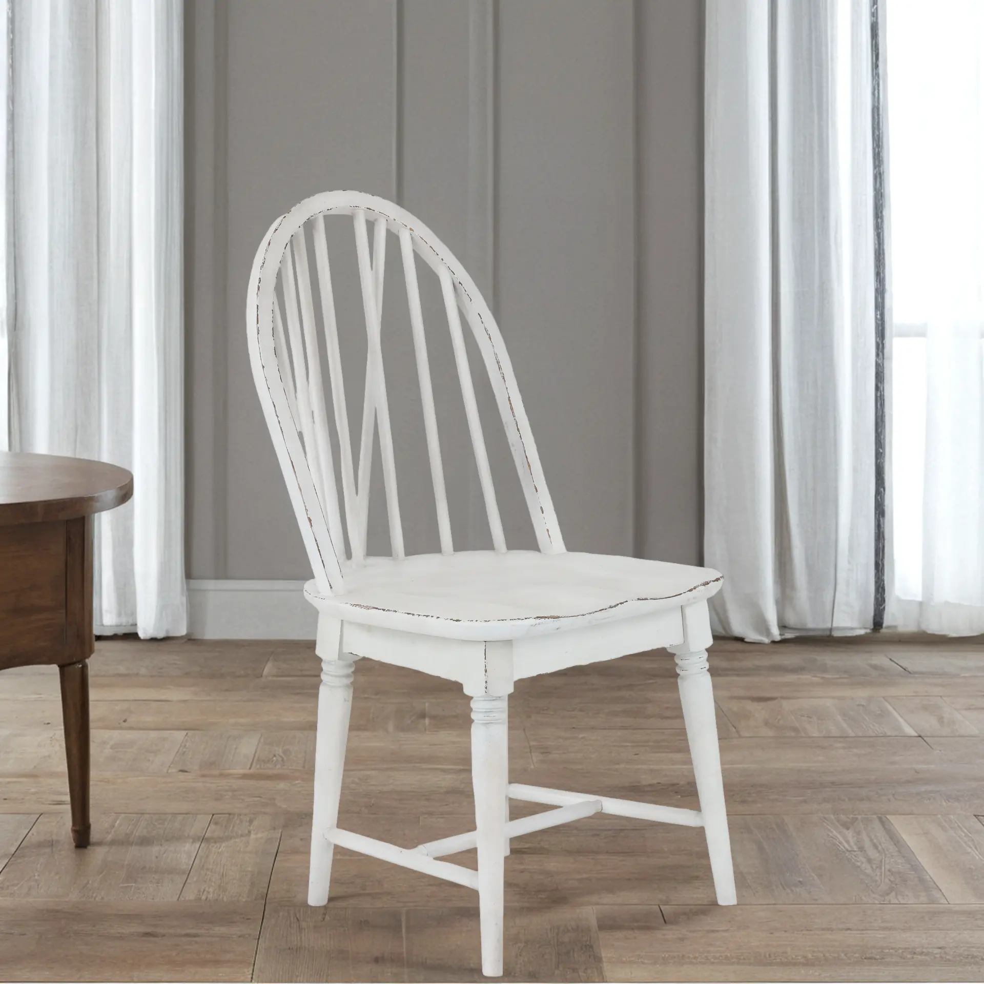 Country Living White Windsor Dining Chair-12