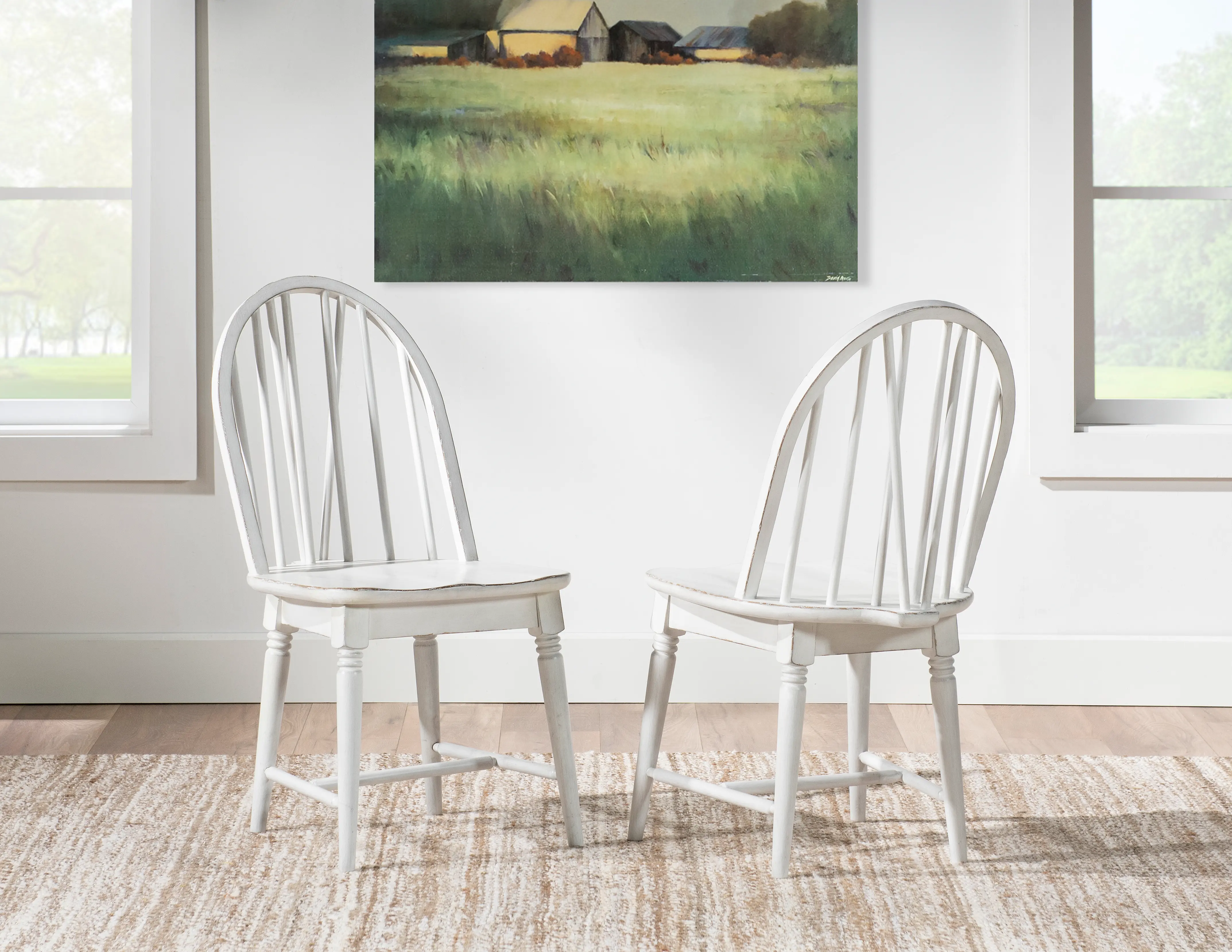 Country Living White Windsor Dining Chair-2