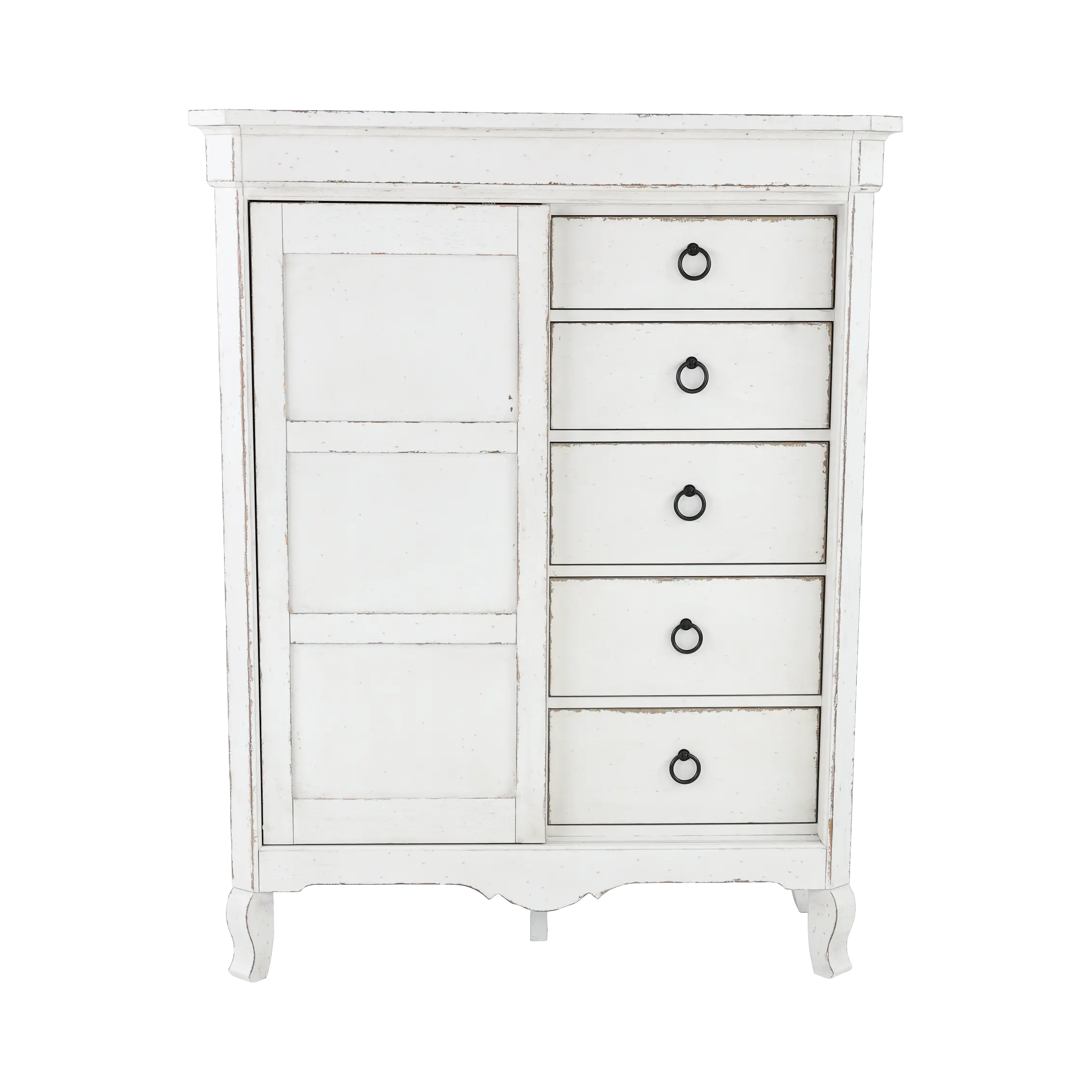 Country Living White Sliding Door Chest-1