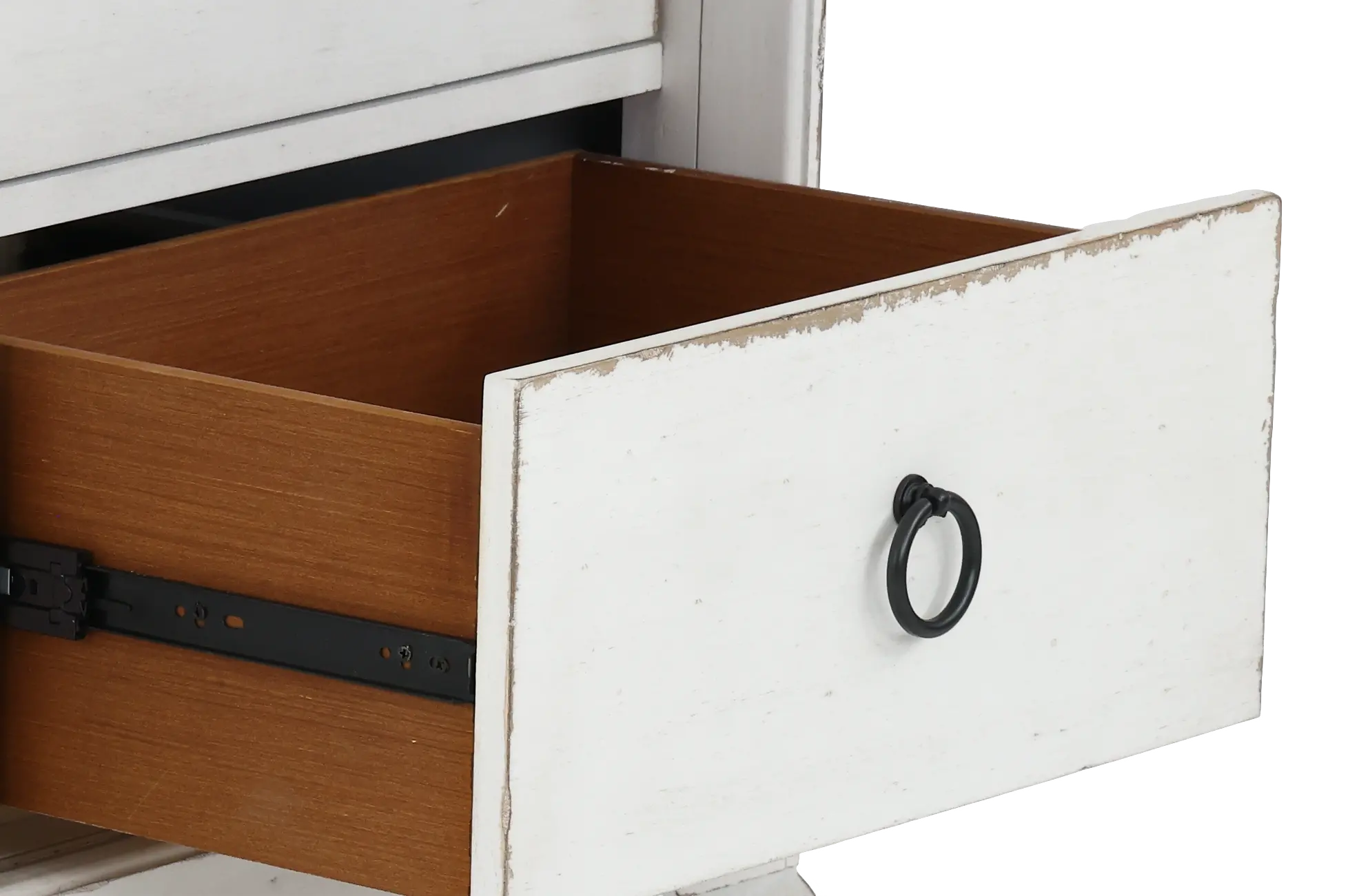 Country Living White Sliding Door Chest-6