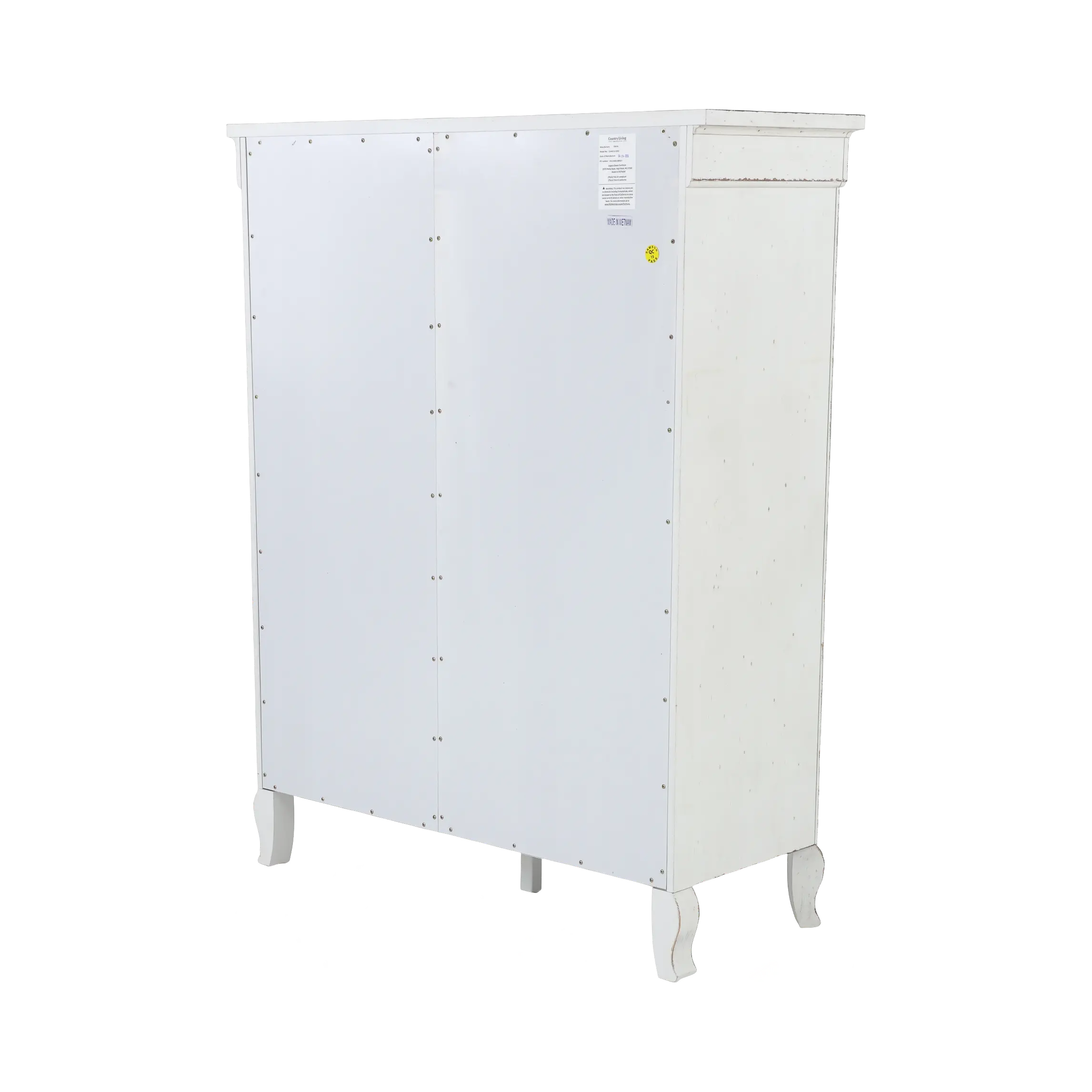 Country Living White Sliding Door Chest-8