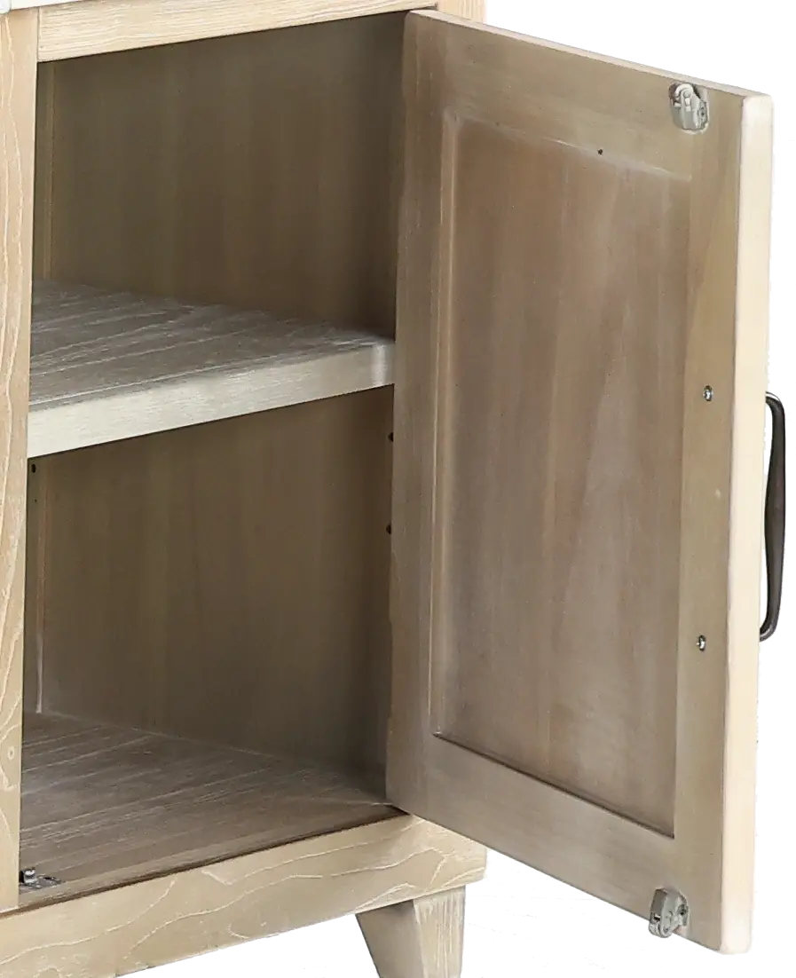Rivan 64 Natural Fireplace Entertainment Center-9