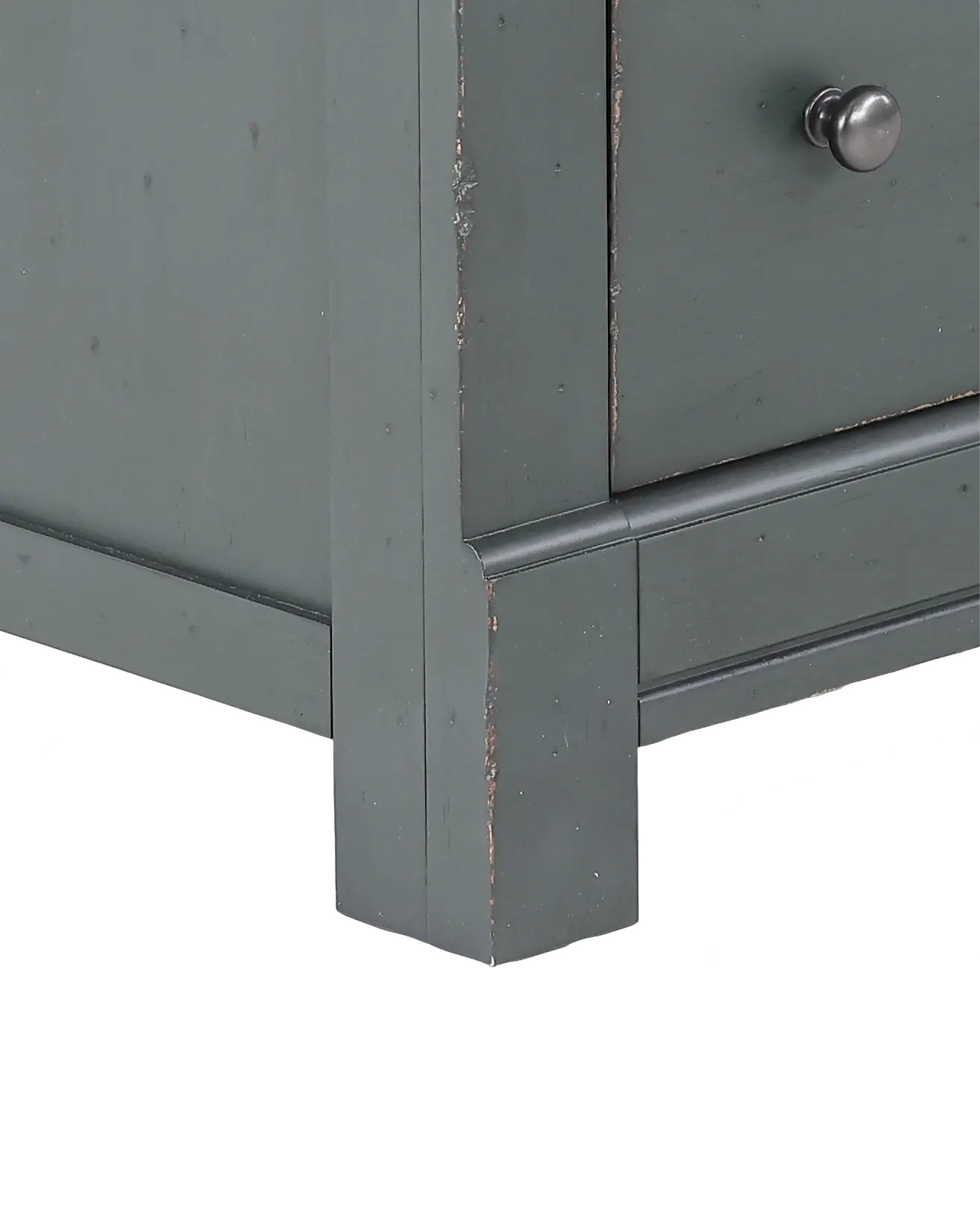 Country Living Oak and Green Washstand Accent Chest-7