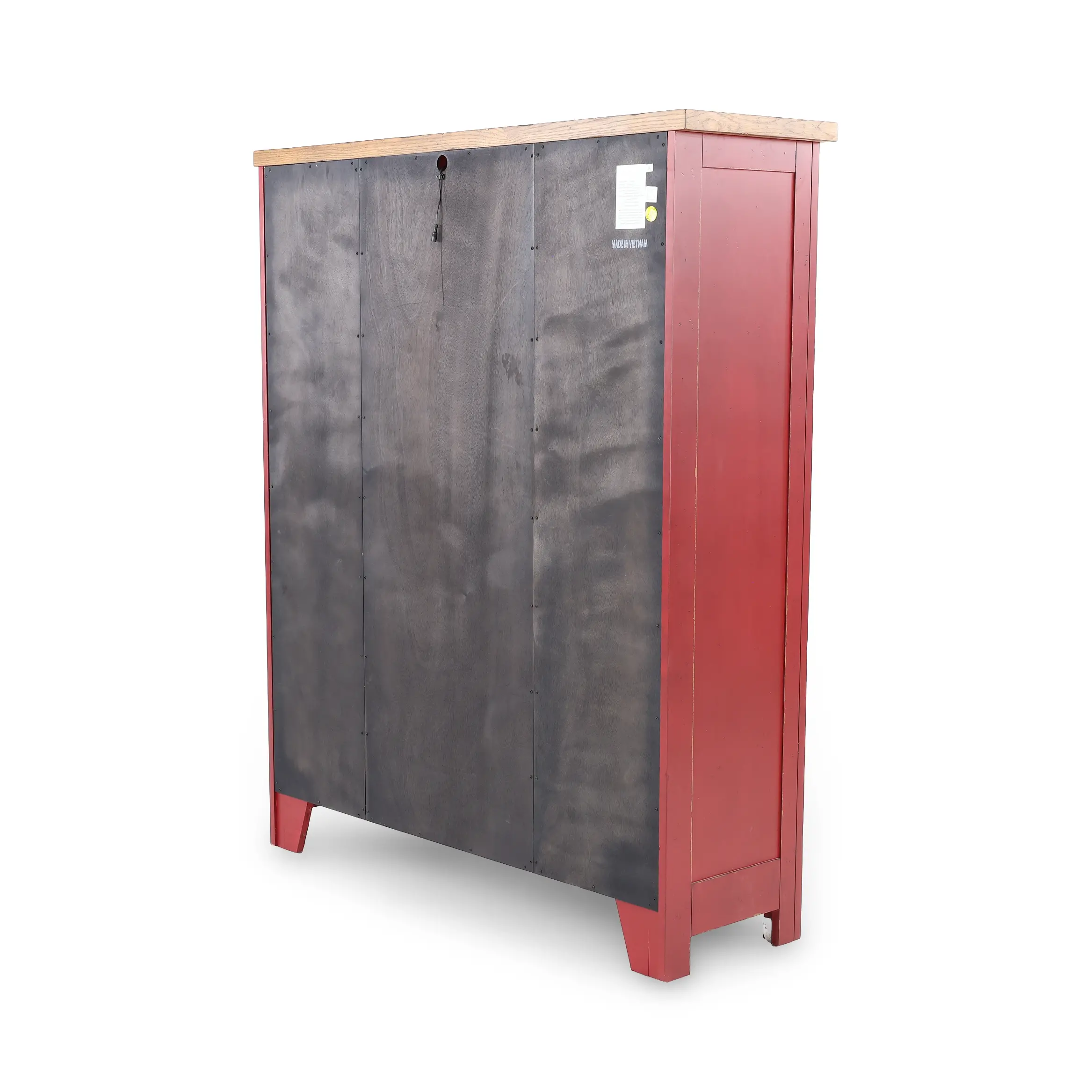 Country Living Red Pie Safe Cabinet-7