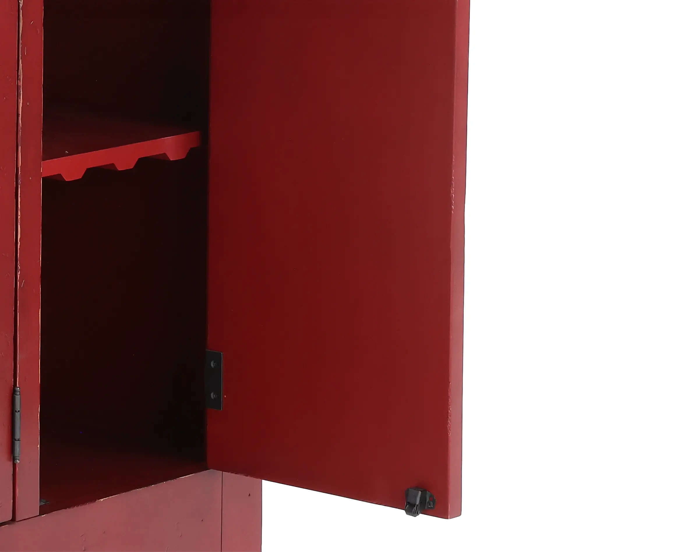 Country Living Red Pie Safe Cabinet-8